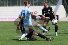 2. Fußball-Liga - Frauen - Saison 2023/2024 - FC Ingolstadt 04 - SG 99 Andernach - Katharina Schmittmann (Nr.26 - FCI Frauen) - Leonie Stöhr (Nr.9 - Andernach) - Foto: Meyer Jürgen