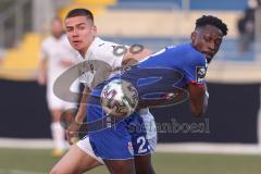 3. Liga - KFC Uerdingen 05 - FC Ingolstadt 04 - Zweikampf Ball, Filip Bilbija (35, FCI) Traoré Haktab Omar (23 KFC)