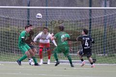 Kreisliga - Saison 2023/24 - FC Fatih Ingolstadt - SV Denkendorf - Stefan Petz grün #6 Denkendorf - Marco Ernhofer Torwart Fatih - Marius Heß grün mitte Denkendorf - Foto: Meyer Jürgen