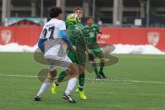 AUDI - Schanzer Amateurcup - Finale -  2026  - SV Hundszell - SV Denkendorf - Ostap Nechaj grün Denkendorf - Stefan Härdl weiss Hundszell  - Foto: Meyer Jürgen