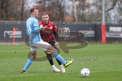 3. Liga; Testspiel - FC Ingolstadt 04 - Chemnitzer SC; Max Dittgen (10, FCI) Zweikampf Kampf um den Ball Lukas Stagge (26 CSC)