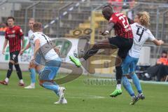 3.Liga - Saison 2022/2023 - TSV 1860 München - FC Ingolstadt 04 - Moussa Doumbouya (Nr.27 - FCI) - Jesper Verlaat (Nr.4 - 1860 München) - Foto: Meyer Jürgen