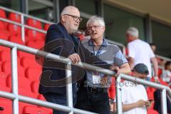 3. Liga; FC Ingolstadt 04 - SV Elversberg; Vorsitzender des Vorstandes Peter Jackwerth (FCI) und Gottfried Sterner Donaukurier