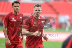 3. Liga; FC Ingolstadt 04 - Erzgebirge Aue; Simon Lorenz (32, FCI) vor dem Spiel