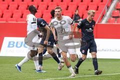 3. Liga; FC Ingolstadt 04 - SpVgg Unterhaching; Benjamin Kanuric (8, FCI) Tor Jubel Treffer 1:0, Schifferl Raphael (37 SpVgg) Westermeier Ben (6 SpVgg) Schifferl Raphael (37 SpVgg)