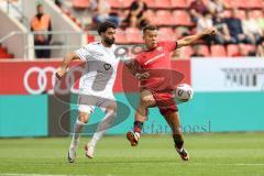 3. Liga; FC Ingolstadt 04 - 1. FC Schweinfurt 05; Zweikampf Kampf um den Ball Marcel Costly (22, FCI) Celebi Ekin (11 S05)