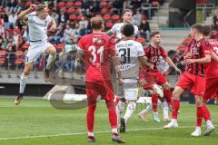 3. Liga; FC Viktoria Köln - FC Ingolstadt 04; Patrick Schmidt (9, FCI) Tor Jubel Treffer mit dem Kopf Risse Marcel (31 Köln) Michael Schultz (3 Köln) Justin Butler (31, FCI) Tobias Schröck (21, FCI)