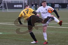 AUDI - Schanzer Amateur Cup - Halbfinale 2 - Saison 2024/25 - TSV Lichtenau - SV Hundszell - Marco Fürholzer gelb Lichtenau - Tobias Eichinger weiss Hundszell - Foto: Meyer Jürgen