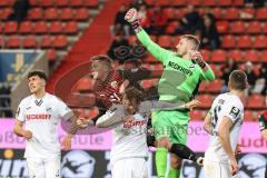 3. Liga; FC Ingolstadt 04 - SC Verl; Sebastian Grönning (11, FCI) Torchance Torwart Unbehaun Luca (1 Verl)