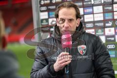 3. Liga; FC Ingolstadt 04 - Erzgebirge Aue; Interview nach dem Spiel Cheftrainer Rüdiger Rehm (FCI)