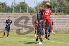 A - Junioren Bundesliga -  Saison 2023/2024 - FC Ingolstadt 04 - FSV Mainz 05 - Amour Nnokoson rot FCI - Jason Aman #5 Mainz - Foto: Meyer Jürgen