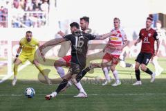 3. Liga; SSV Jahn Regensburg - FC Ingolstadt 04; Angriff Ryan Malone (16, FCI) Ballas Florian (4 Jahn) Torwart Gebhardt Felix (1 Jahn) Breunig Louis (16 Jahn)