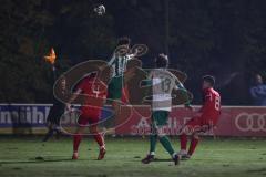 Landesliga - Saison 2025/26 - SV Manching - TSV Hollenbach - Leon Peric (Nr.20 - SV Manching) - Leser Raoul rot Hollenbach - Foto: Meyer Jürgen