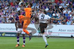 3.Liga - Saison 2022/2023 - VFL Osnabrück - FC Ingolstadt 04 - Patrick Schmidt (Nr.9 - FCI) - Torwart Philipp Kühn (Nr.22 - VFL Osnabrück) -  Foto: Meyer Jürgen