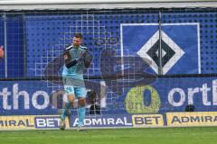 2.BL; Hamburger SV - FC Ingolstadt 04; Tor gegen Ingolstadt Torwart Fabijan Buntic (24, FCI) schreit