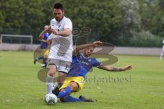 Kreisklasse -  Saison 2023/2024 - TSV Ingolstadt Nord - TSV Großmehring - Sebastian Eisenberger weiss Großmehring - Andreas Tebbe blau Ing Nord - Foto: Meyer Jürgen