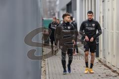 2.BL; FC Ingolstadt 04 - Trainingsstart nach Winterpause, Neuzugänge, Hawkins Jaren (20 FCI) Nassim Boujellab (8, FCI)