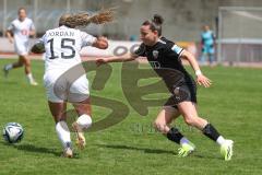 2. Bundesliga Frauen - Saison 2023/24 - FC Ingolstadt 04 Frauen - Turbine Potsdam - Paula Vidovic (Nr.11 - FCI) - Jordan Adrienne weiss Potsdam - Foto: Meyer Jürgen