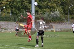 Bayernliga Nord - Saison 2023/2024 - FC Ingolstadt 04 - FC Coburg - Valentin Hoti (Nr.6 - FCI U21) - Ricardo König
 weiss Coburg - Foto: Meyer Jürgen