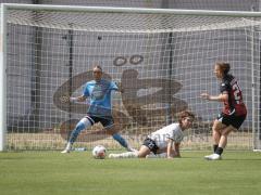 2. Bundesliga Frauen - Saison 2026/27  - FC Ingolstadt 04 Frauen - 1.FCC Turbine Potsdam - Stefanie Reischmann (Nr.24 - FCI Frauen) mit einer vergebenen Torchance - Kubo Mariko weiss Potsdam - Schmid Juliane Maren TW Potsdam - Foto: Meyer Jürgen