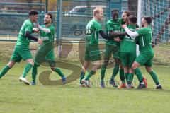 Fussball - Kreisliga - FC Grün Weiss Ingolstadt - FC Fatih Ingolstadt - Der 2:1 Führungstreffer durch Inan Düzgün #11 grün GW Ing. - jubel - Foto: Meyer Jürgen