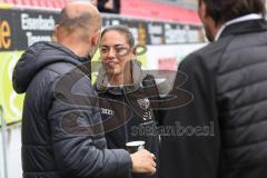 3. Liga; SV Sandhausen - FC Ingolstadt 04; vor dem Spiel Cheftrainerin Sabrina Wittmann (FCI) Co-Trainer Maniyel Nergiz (FCI)