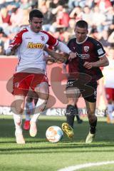 2.BL; FC Ingolstadt 04 - SSV Jahn Regensburg; Kaan Caliskaner (10 SSV) Filip Bilbija (35, FCI)