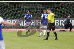 Kreisklasse -  Saison 2023/2024 - DJK Ingolstadt - FC Tegernbach - Der 1:1 Ausgleichstreffer durch Vasile Serban blau DJK Ingolstadt - Lukas Heinziger Torwart Tegernbach - jubel - Foto: Meyer Jürgen