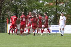 Kreisklasse - Saison 2023/24 - SV Stammham - SV Buxheim-  -  Der 1:0 Führungstreffer durch Valentin Dieckert rot Stammham - jubel - XXXXX - Foto: Meyer Jürgen