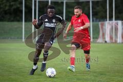 Kreisliga - Saison 2026/27- SV Zuchering - Türkisch SV Ingolstadt - Boubacarr Saho schwarz Türkisch - Ahmed Metinov Kyasimov rot Zuchering - Foto: Meyer Jürgen
