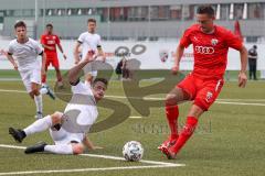 Bayernliga Süd - Saison 2022/2023 - FC Ingolstadt 04 -  VFR Garching - Gashi Egson (Nr.9 - Fc Ingolstadt 04 II) - Riccardo Basta. weiss Garching - Foto: Meyer Jürgen