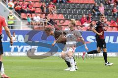 2.BL; FC Ingolstadt 04 - 1. FC Nürnberg - Denis Linsmayer (23, FCI) Kopfball, Möller Daehli Mats (24 , 1.FCN)