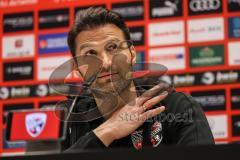 3. Liga; FC Ingolstadt 04 - Dynamo Dresden; Cheftrainer Guerino Capretti (FCI) Interview Pressekonferenz