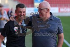 Toto-Pokal - Saison 2023/2024 - FC Ingolstadt 04 - Jahn Regensburg - Cheftrainer Michael Köllner (FCI) - Vorsitzender des Vorstandes Peter  Jackwerth (FCI) - Foto: Meyer Jürgen