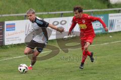 Kreisliga- Saison 2024/25- TSV Kösching - TSV Ober./Unterh.stadt-  - Amadeus Taubert weiss Ober-/Unterh.stadt  - Pablo Krantz Blanco rot Kösching - Foto: Meyer Jürgen
