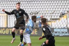 Toto Pokal - TSV 1860 München - FC Ingolstadt 04 - Kopfball, Patrick Sussek (37, FCI) Leon Klassen (33, 1860) Hawkins Jaren (20 FCI)