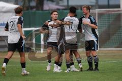 Kreisliga- Saison Saison 2026/27 -  SV Türkisch Ingolstadt - TSV Ober./Unterhaunstadt Der 0:1 Führungstreffer durch Manuel Hunner grau Ober./Unterh.stadt - jubel - Foto: Meyer Jürgen