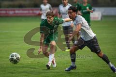 Landesliga - Saison 2026/27 - SV Manching - SC Cosmos Aystetten - Sebastian  Graßl (Nr.10 - SV Manching) - Durasinovic Dejan weis Aystetten  - Foto: Meyer Jürgen