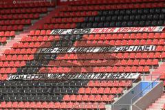 3. Liga - FC Ingolstadt 04 - 1. FC Saarbrücken - Spruchband Choreo Fans