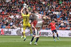 3. Liga; SpVgg Unterhaching - FC Ingolstadt 04; Torchance Pascal Testroet (37, FCI) Torwart Vollath René (1 SpVgg)