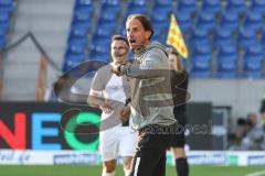 2.BL; Karlsruher SC - FC Ingolstadt 04; Cheftrainer Rüdiger Rehm (FCI) an der Seitenlinie, Spielerbank