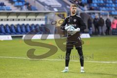 3. Liga; SV Waldhof Mannheim - FC Ingolstadt 04; Torwart Maurice Dehler (46, FCI) vor dem Spiel