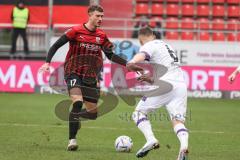 3. Liga; FC Ingolstadt 04 - VfL Osnabrück; Calvin Brackelmann (17, FCI) Köhler Sven (6 VfL)