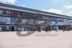 2.BL; FC Ingolstadt 04 - 1. FC Heidenheim; Audi Sportpark Zuschauer Gäste