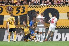 3. Liga; SG Dynamo Dresden - FC Ingolstadt 04; Torwart Marius Funk (1, FCI) Torchance gehalten, Schäffler Manuel (9 DD) Hauptmann Niklas (27 DD) David Kopacz (29, FCI) Simon Lorenz (32, FCI) Ryan Malone (16, FCI)