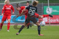 2. Fußball-Liga - Frauen - Saison 2022/2023 - FC Ingolstadt 04 - RB Leipzig - Haim Vanessa (Nr.13 - FC Ingolstadt 04 ) - Graf Luca-Marie schwarz Leipzig - Foto: Meyer Jürgen