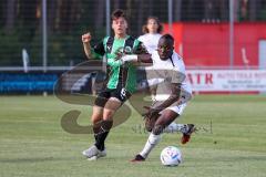 Testspiel - SpVgg Greuther Fürth - FC Ingolstadt 04 - Moussa Doumbouya (Nr.27 - FCI) - Raebiger Sidney (#6 Fürth) - Foto: Jürgen Meyer