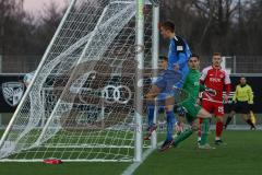 2.BL; Testspiel; FC Ingolstadt 04 - Würzburger Kickers; Tor Jubel Treffer Filip Bilbija (35, FCI) 2:1 Torwart Bonmann Hendrik (1 FWK)