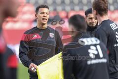 3. Liga; FC Ingolstadt 04 - SV Sandhausen; vor dem Spiel Marcel Costly (22, FCI)