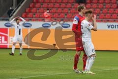2.BL; 1. FC Heidenheim - FC Ingolstadt 04; Christian Gebauer (22, FCI) ärgert sich Torchance vergeben